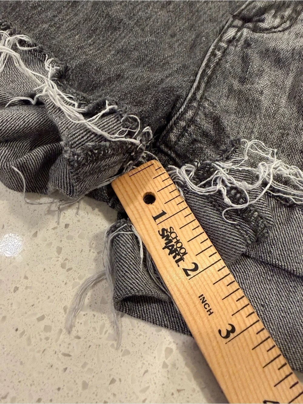 Anthropologie Pilcro Signature High Rise Shorts Colorblock Faded Black Grey 29 - Picture 4 of 15